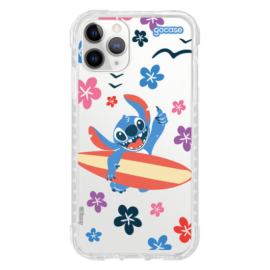 Capinha para celular  Lilo e Stitch - Flowers and Surf