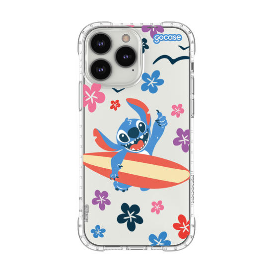Capinha para celular  Lilo e Stitch - Flowers and Surf