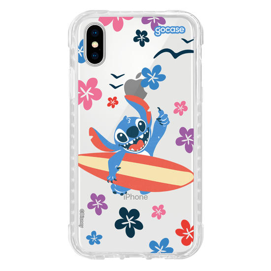 Capinha para celular  Lilo e Stitch - Flowers and Surf