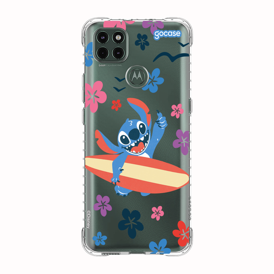 Capinha para celular  Lilo e Stitch - Flowers and Surf