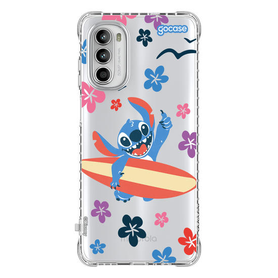 Capinha para celular  Lilo e Stitch - Flowers and Surf