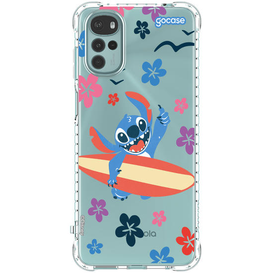 Capinha para celular  Lilo e Stitch - Flowers and Surf