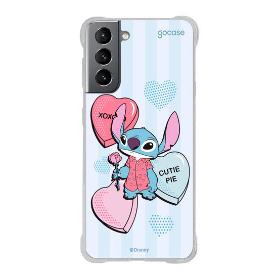 Capinha para celular  Lilo e Stitch - Valentine