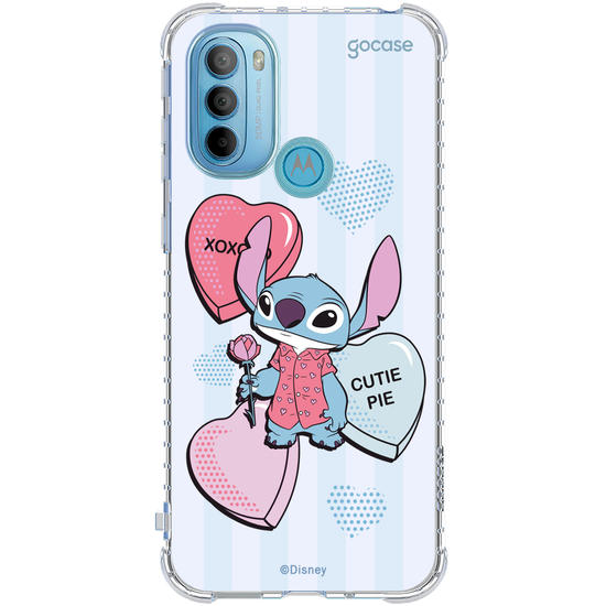 Capinha para celular  Lilo e Stitch - Valentine