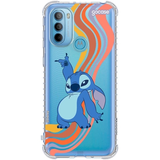 Capinha para celular  Lilo e Stitch - Groovy Wave