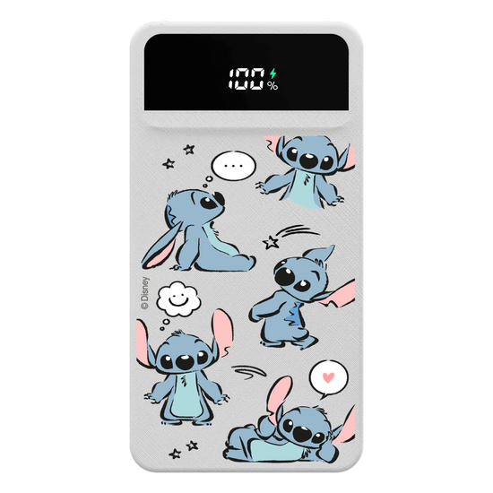 Carregador Portátil Turbo 10000mah - Lilo e Stitch - Rabiscos Pattern