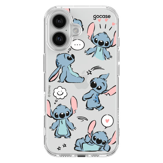 Capinha para celular  Lilo e Stitch - Rabiscos Pattern