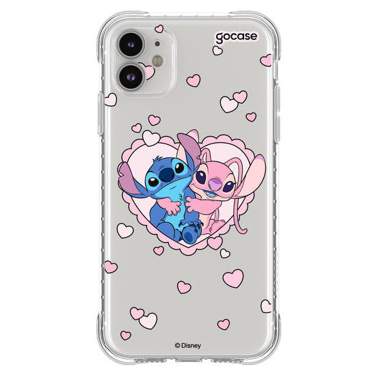Capinha para celular  Lilo & Stitch - Stitch e Angel - Par Perfeito