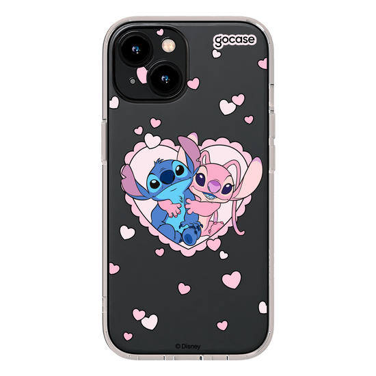 Capinha para celular  Lilo & Stitch - Stitch e Angel - Par Perfeito