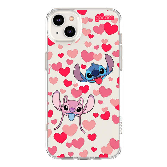 Capinha para celular  Lilo & Stitch - Pattern de Corações