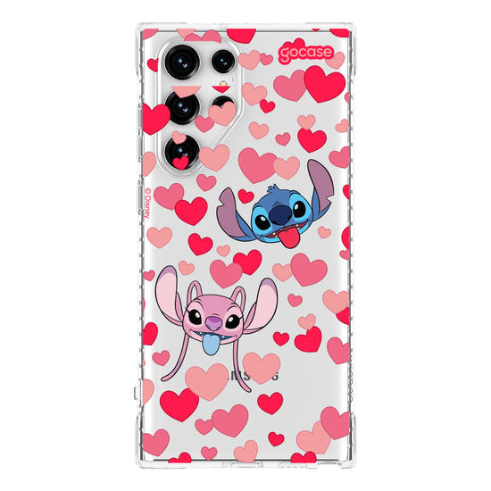 Capinha para celular  Lilo & Stitch - Pattern de Corações
