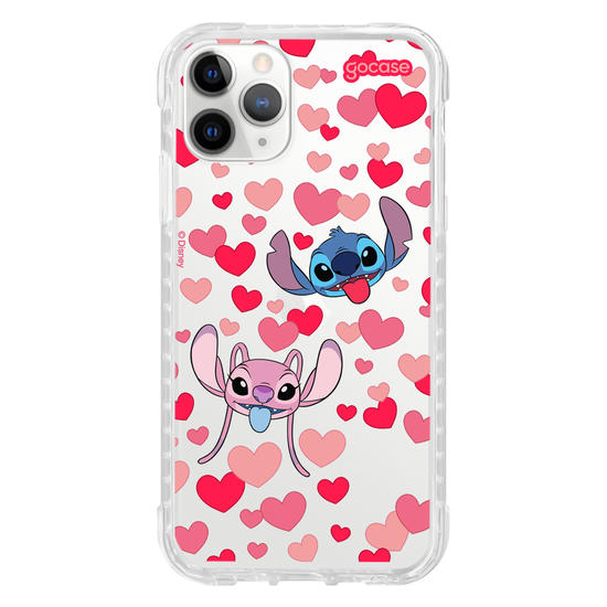 Capinha para celular  Lilo & Stitch - Pattern de Corações