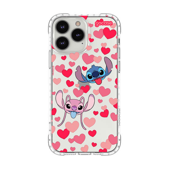 Capinha para celular  Lilo & Stitch - Pattern de Corações