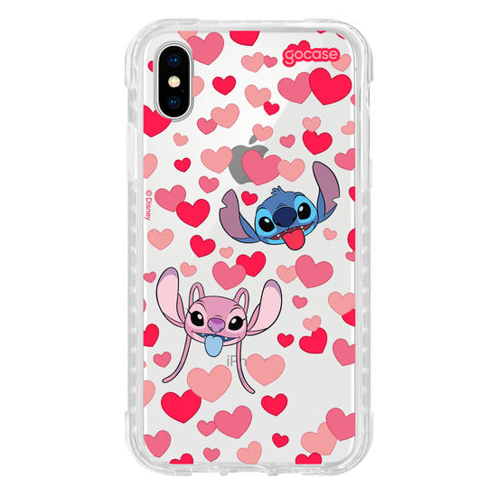 Capinha para celular  Lilo & Stitch - Pattern de Corações