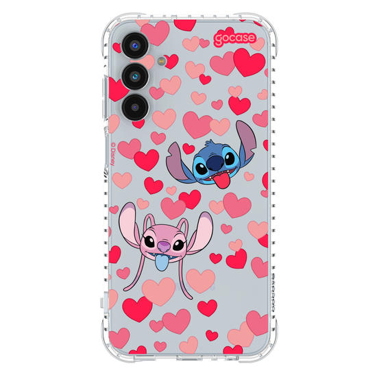 Capinha para celular  Lilo & Stitch - Pattern de Corações