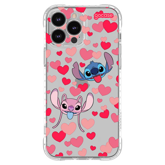 Capinha para celular  Lilo & Stitch - Pattern de Corações