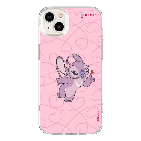 Capinha para celular  Lilo e Stitch - Angel Cupido Coração