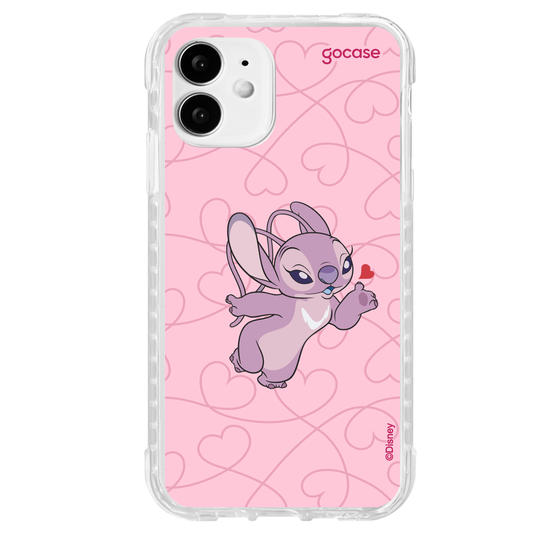 Capinha para celular  Lilo e Stitch - Angel Cupido Coração
