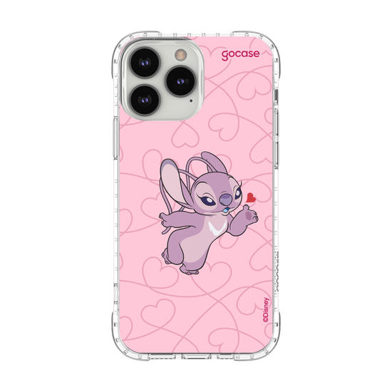Capinha para celular  Lilo e Stitch - Angel Cupido Coração