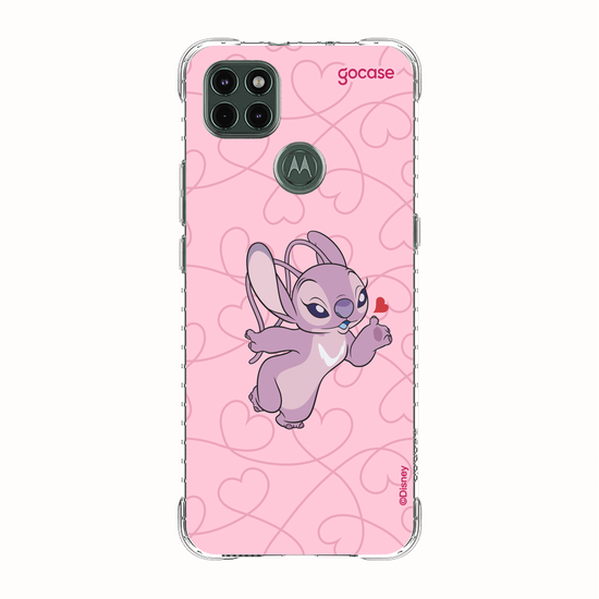 Capinha para celular  Lilo e Stitch - Angel Cupido Coração