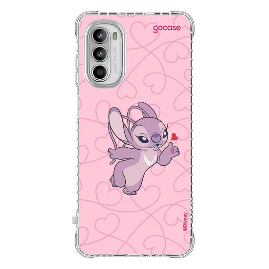 Capinha para celular  Lilo e Stitch - Angel Cupido Coração