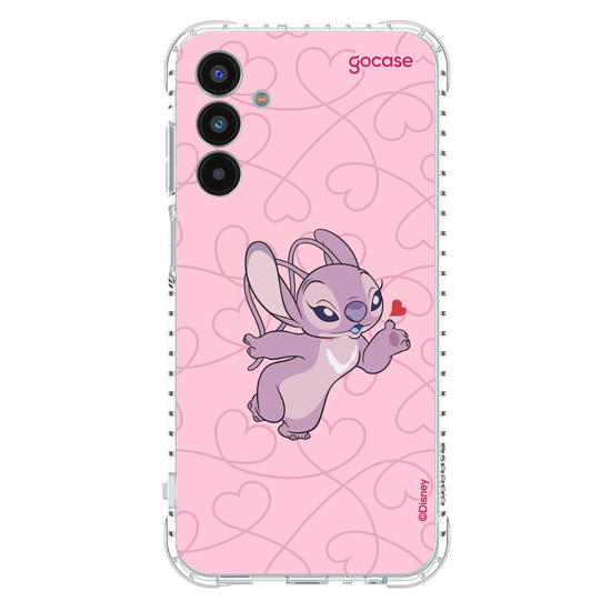 Capinha para celular  Lilo e Stitch - Angel Cupido Coração