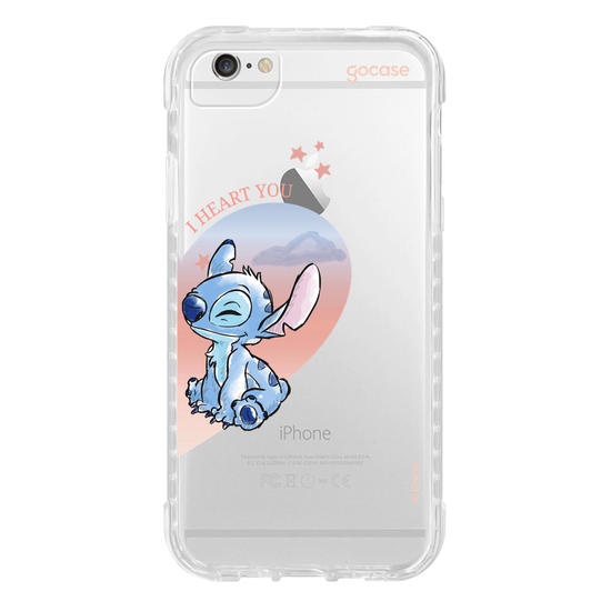 Capinha para celular  Lilo & Stitch - Metadinha Watercolor Love
