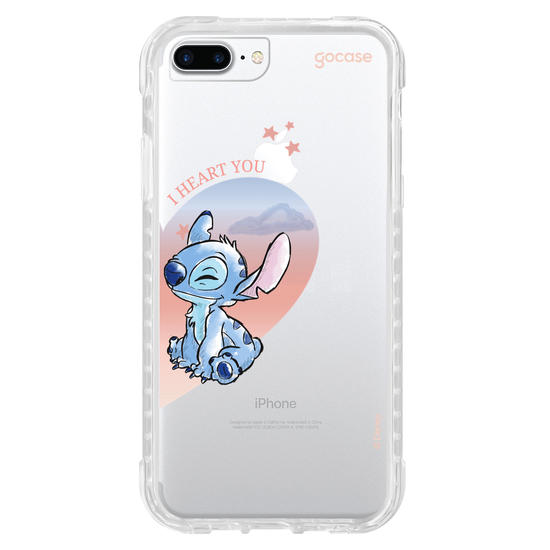 Capinha para celular  Lilo & Stitch - Metadinha Watercolor Love
