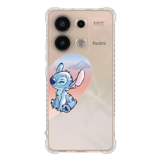 Capinha para celular  Lilo & Stitch - Metadinha Watercolor Love