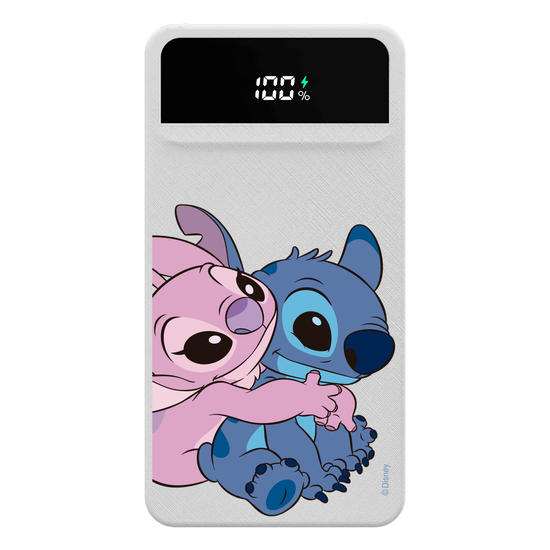 Carregador Portátil Turbo 10000mah - Stitch e Angel Abraço