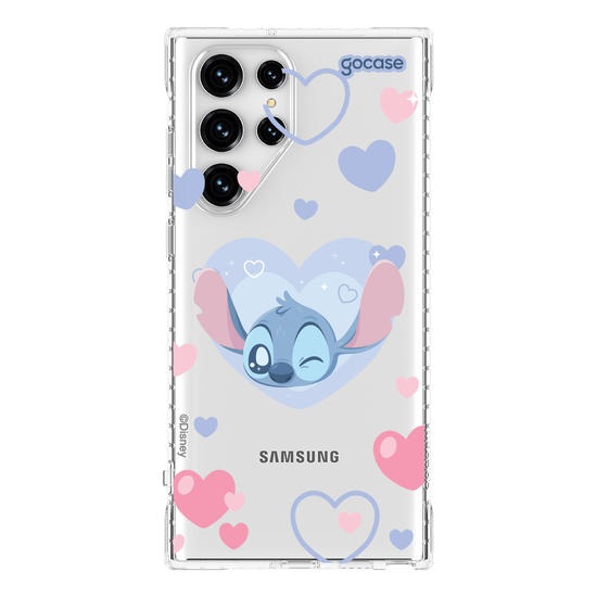 Capinha para celular  Lilo & Stitch - Corações Pastel