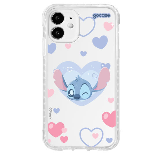 Capinha para celular  Lilo & Stitch - Corações Pastel