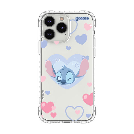 Capinha para celular  Lilo & Stitch - Corações Pastel