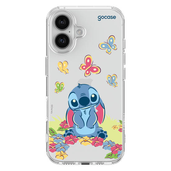 Capinha para celular  Lilo & Stitch - Jardim de Borboletas