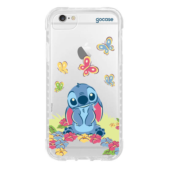 Capinha para celular  Lilo & Stitch - Jardim de Borboletas