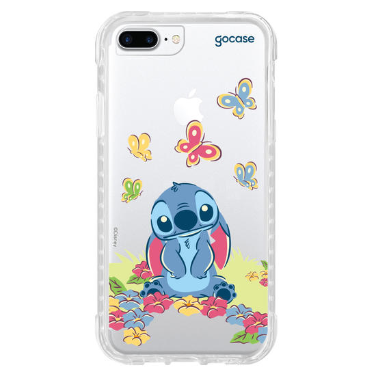 Capinha para celular  Lilo & Stitch - Jardim de Borboletas