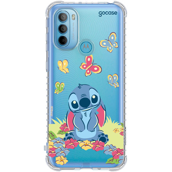 Capinha para celular  Lilo & Stitch - Jardim de Borboletas