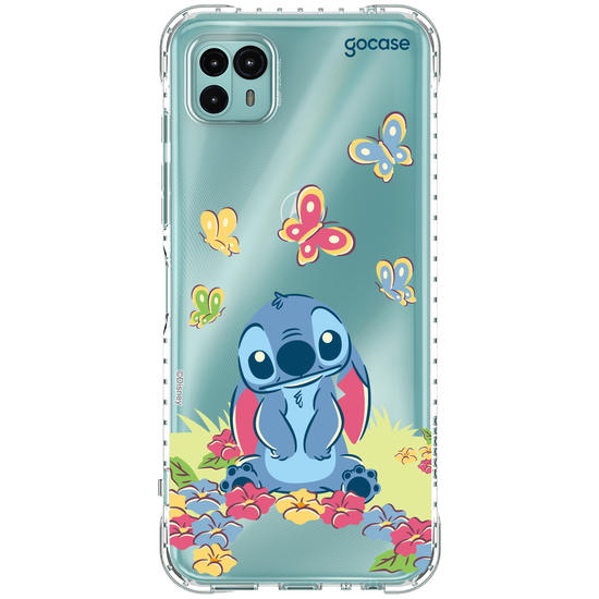 Capinha para celular  Lilo & Stitch - Jardim de Borboletas