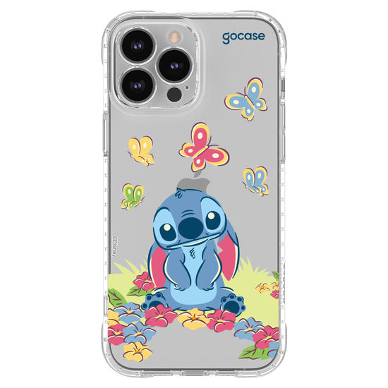 Capinha para celular  Lilo & Stitch - Jardim de Borboletas