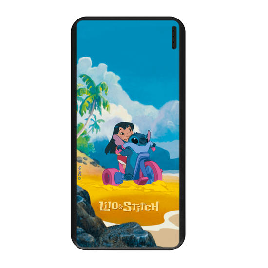 Carregador Portátil Fast Charge - Lilo & Stitch - Motoquinha