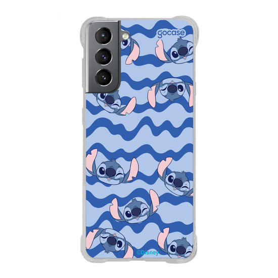 Capinha para celular  Stitch Waves