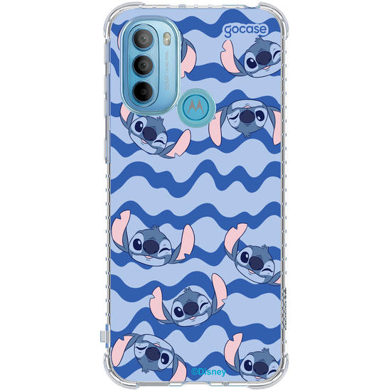 Capinha para celular  Stitch Waves