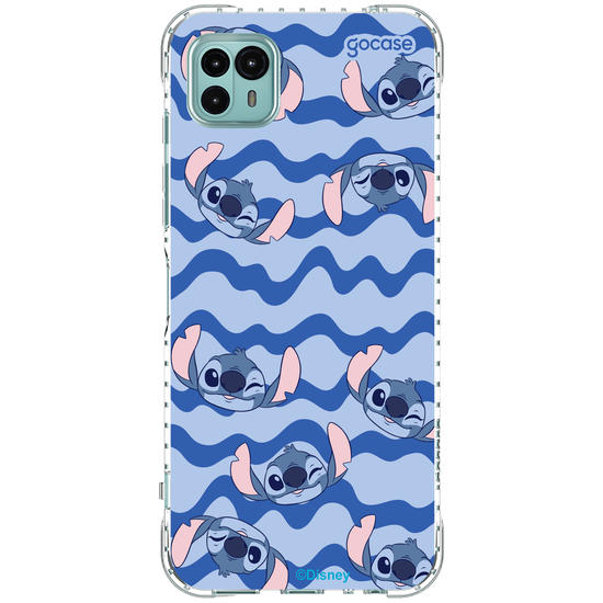 Capinha para celular  Stitch Waves
