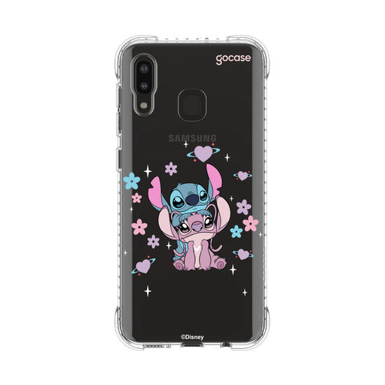 Capinha para celular  Stitch & Angel - Love