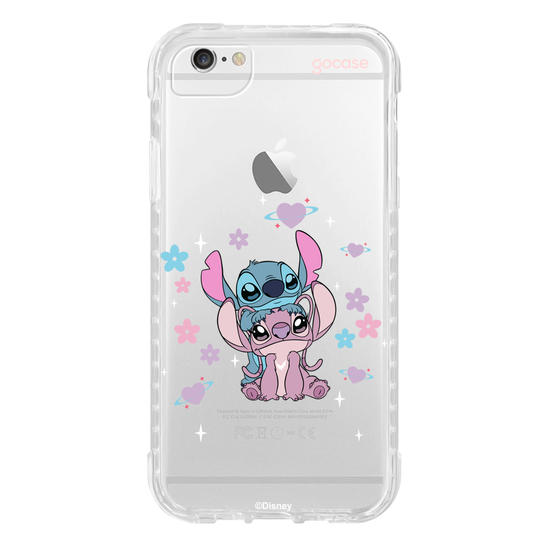 Capinha para celular  Stitch & Angel - Love