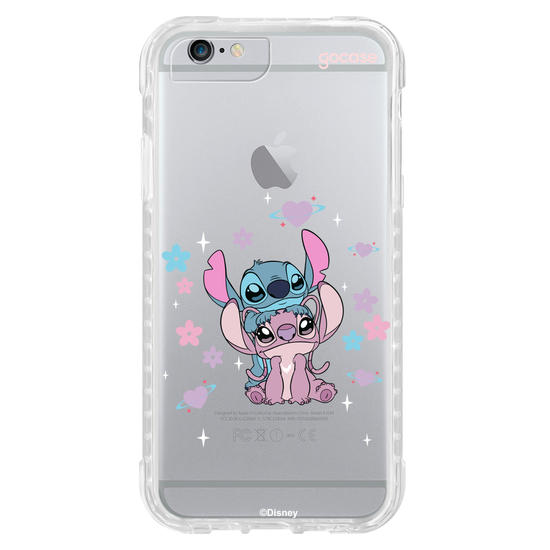 Capinha para celular  Stitch & Angel - Love