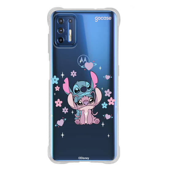 Capinha para celular  Stitch & Angel - Love