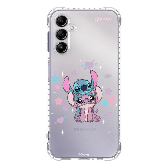 Capinha para celular  Stitch & Angel - Love
