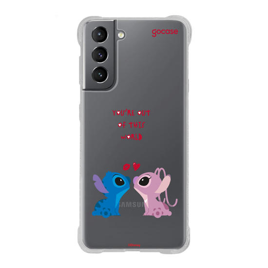 Capinha para celular  Stitch & Angel - Together Always