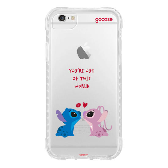 Capinha para celular  Stitch & Angel - Together Always